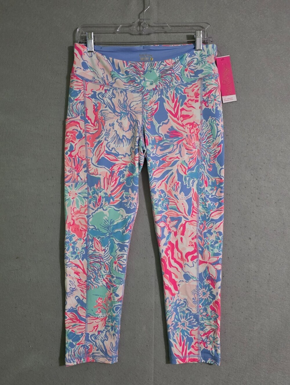 NWT Lilly Pulitzer UPF 50 Luxletic 24" Weekender Midi Leggings 001241 Size Large